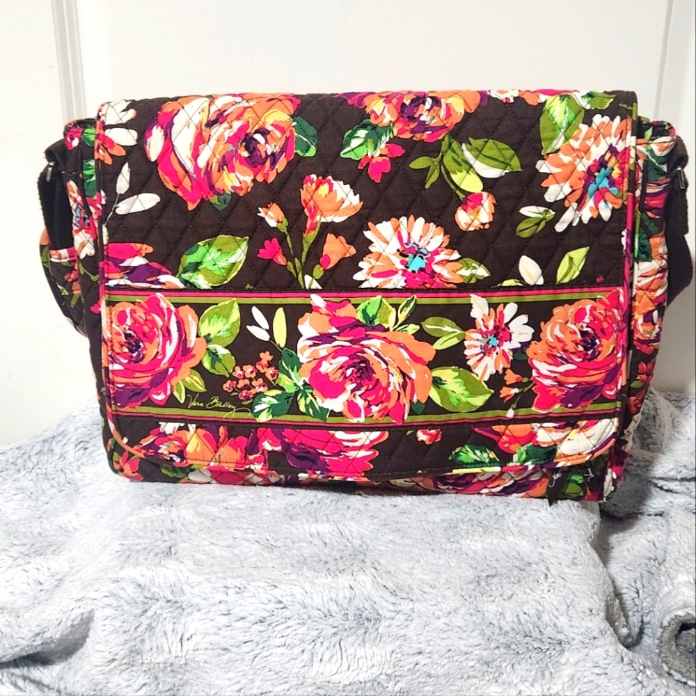 Vera Bradley Quilted Messenger Bag